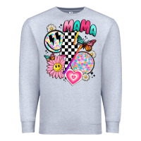 Heather Grey retro mama Premium Sweatshirt - JahusDesignShop