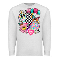 Oatmeal Heather retro mama Premium Sweatshirt - JahusDesignShop