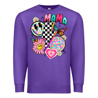 Purple retro mama Premium Sweatshirt - JahusDesignShop