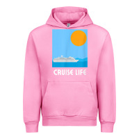Fuchsia Pink cruise life design travel & cruise wear t shirt Urban Hoodie - baoMotion