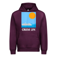 Mauve Wine cruise life design travel & cruise wear t shirt Urban Hoodie - baoMotion