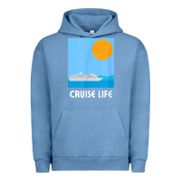 Pigment Pebble Blue cruise life design travel & cruise wear t shirt Urban Hoodie - baoMotion