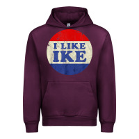 Mauve Wine i like ike political button vintage distressed Urban Hoodie - baoMotion