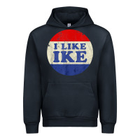 Navy i like ike political button vintage distressed Urban Hoodie - baoMotion