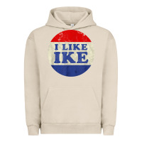Pigment French Oak i like ike political button vintage distressed Urban Hoodie - baoMotion