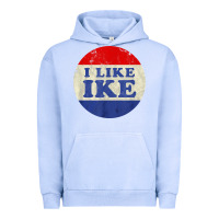 Pigment Grape Ice i like ike political button vintage distressed Urban Hoodie - baoMotion