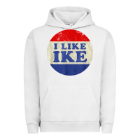 Pigment Lunar Rock i like ike political button vintage distressed Urban Hoodie - baoMotion