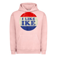 Pigment Salmon i like ike political button vintage distressed Urban Hoodie - baoMotion