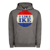 Pigment Tornado i like ike political button vintage distressed Urban Hoodie - baoMotion