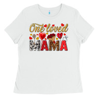 White One loved mama valentines day Ladies Tee - HowdyJamesFarm