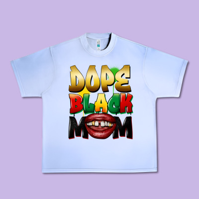 Dope Black Mom Urban Heavy Tee Designed By Fadigitalartstudio