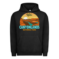 Pigment Black Canyonlands Moab Utah National Park Nature Outdoor Lovers Urban Hoodie - baoMotion