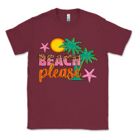 Burgundy beach please Classic Tee - Artiststas