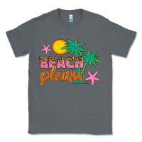 Charcoal Heather beach please Classic Tee - Artiststas