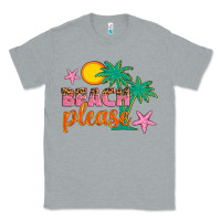 Heather Grey beach please Classic Tee - Artiststas