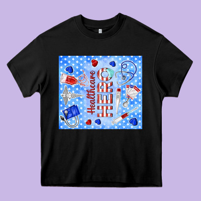 Healthcare Hero Heavy Core Tee Designed By Tumblerdesignbyshophia