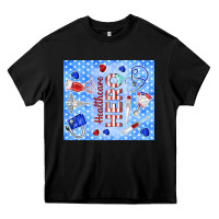 Black healthcare hero Heavy Core Tee - TumblerDesignByShophia