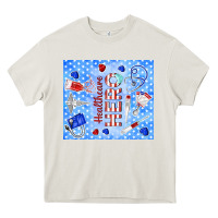 Cream healthcare hero Heavy Core Tee - TumblerDesignByShophia
