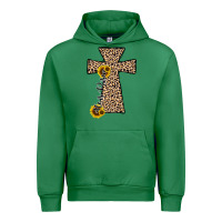 Emerald he is risen leopard cross Urban Hoodie - JahusDesignShop