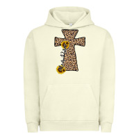 He Is Risen Leopard Cross Urban Hoodie | Teevron
