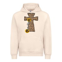 Sandshell he is risen leopard cross Urban Hoodie - JahusDesignShop