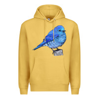 Antique Gold Mountain Bluebird Premium Hoodie - LillyAllenDesigns