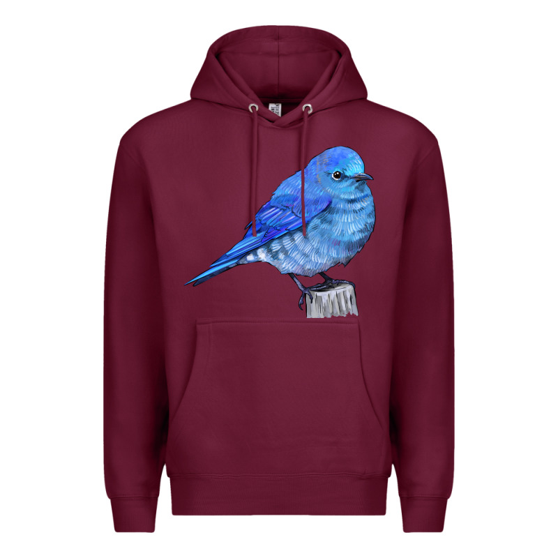 Mountain Bluebird Premium Hoodie by LillyAllenDesigns | Teevron