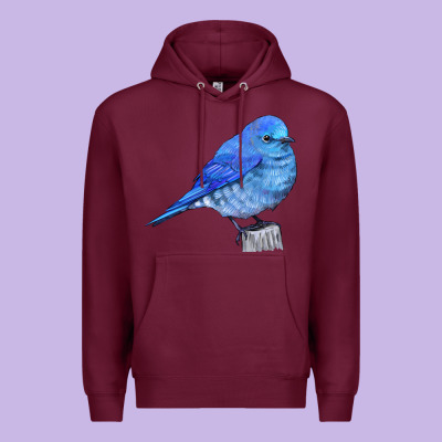 Mountain Bluebird Premium Hoodie Designed By Lillyallendesigns