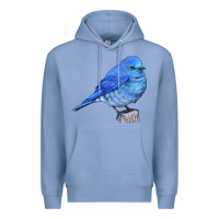 Colony Blue Mountain Bluebird Premium Hoodie - LillyAllenDesigns