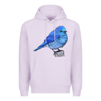 Lilac Mountain Bluebird Premium Hoodie - LillyAllenDesigns