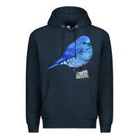 Navy Mountain Bluebird Premium Hoodie - LillyAllenDesigns