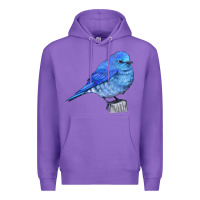 Purple Mountain Bluebird Premium Hoodie - LillyAllenDesigns