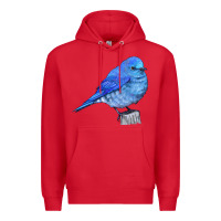 Red Mountain Bluebird Premium Hoodie - LillyAllenDesigns