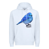 White Mountain Bluebird Premium Hoodie - LillyAllenDesigns