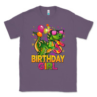 Lavender 5 rd birthday girl t rex pink Classic Tee - CowGirlArtShop
