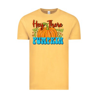 Vintage Mustard Hey There Pumpkin Vintage Tee - FaDigitalArtStudio