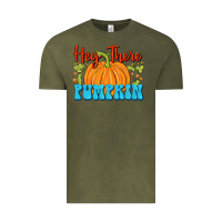 Vintage Olive Hey There Pumpkin Vintage Tee - FaDigitalArtStudio