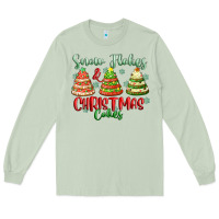 Matcha snow flakes and christmas cakes Long Sleeve Tee - FaDigitalArtStudio