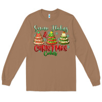 Toasted Coconut snow flakes and christmas cakes Long Sleeve Tee - FaDigitalArtStudio