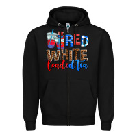Black Red white loaded tea Zipper Hoodie - AdoDesignShop