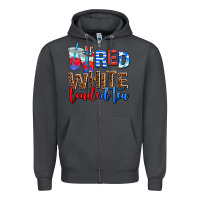 Smoke Red white loaded tea Zipper Hoodie - AdoDesignShop