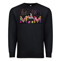 Black hot mess mom messy bun Premium Sweatshirt - JahusDesignShop