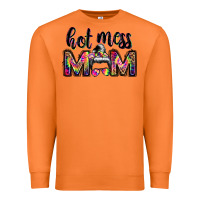 Carrot hot mess mom messy bun Premium Sweatshirt - JahusDesignShop
