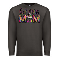 Smoke hot mess mom messy bun Premium Sweatshirt - JahusDesignShop