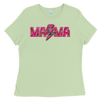 Mama Neon Lightning Bolt Mother's Day Ladies Tee | Teevron
