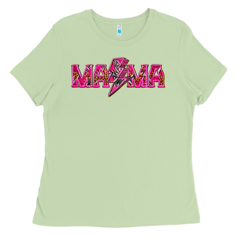 Mama Neon Lightning Bolt Mother's Day Ladies Tee by HowdyJamesFarm | Teevron