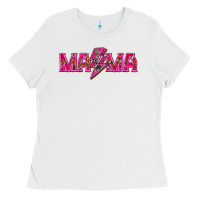 White Mama neon lightning bolt mother's day Ladies Tee - HowdyJamesFarm