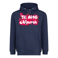 Navy te amo mama Heavyweight Hoodie - JahusDesignShop