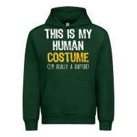 Forest Green human costume raptor halloween velociraptor lazy easy t shirt Urban Hoodie - baoMotion