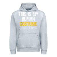Heather Grey human costume raptor halloween velociraptor lazy easy t shirt Urban Hoodie - baoMotion